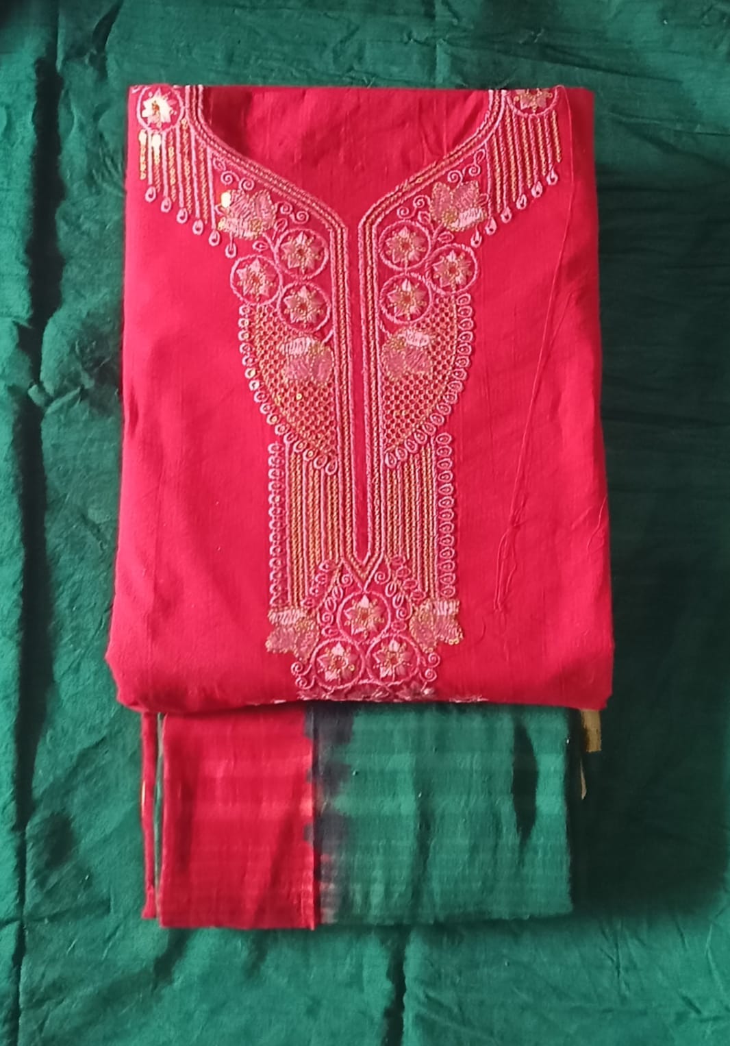 Women's Cotton Sequence Work Unstitched Suits 04