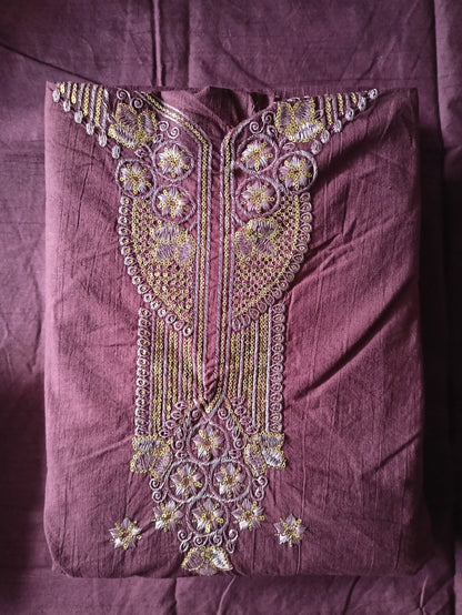 Women's Cotton Sequence Work Unstitched Suits 07