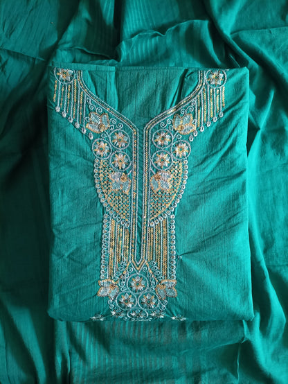 Women's Cotton Sequence Work Unstitched Suits 10