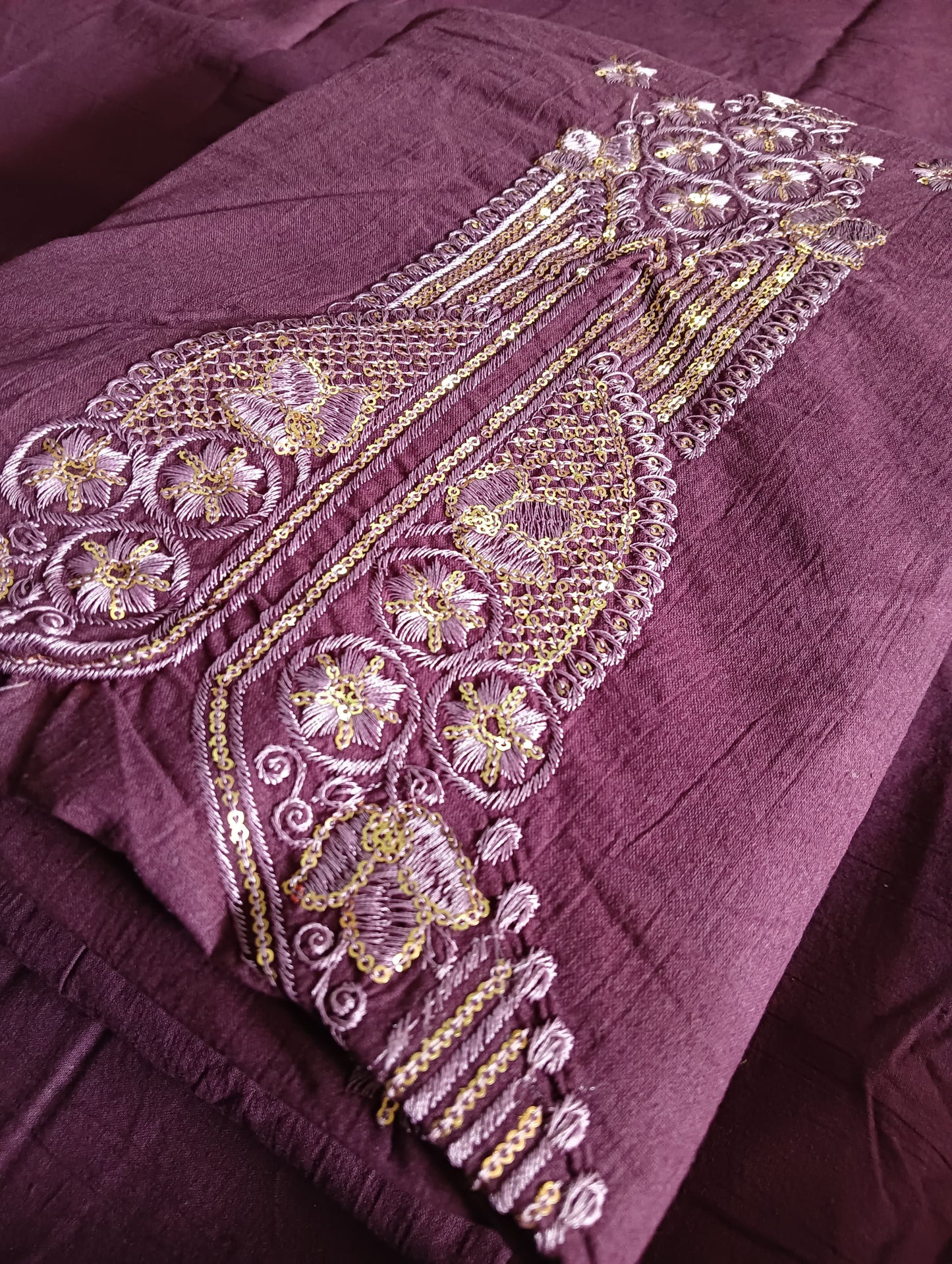 Women's Cotton Sequence Work Unstitched Suits 07